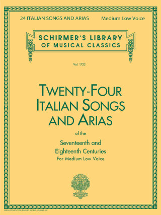 24 Italian Songs & Arias - Medium Low Voice (Book only)