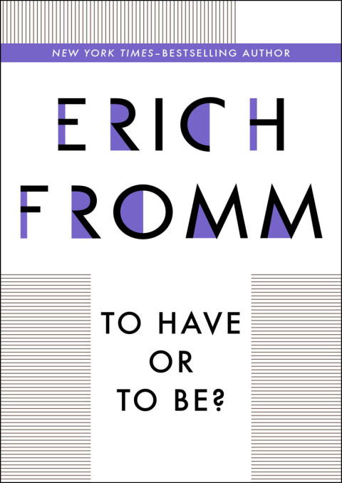 Cover image for book To Have or To Be?