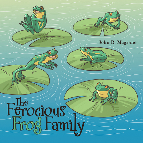 Cover image for book The Ferocious Frog Family