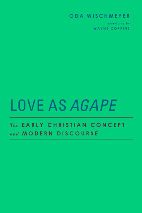 Cover image for book Love as "Agape"