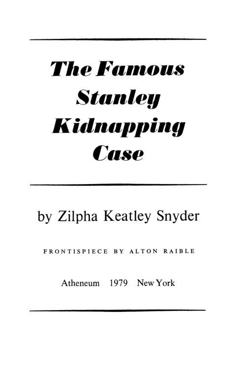 Cover image for book The Famous Stanley Kidnapping Case