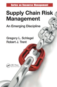 Cover image: Supply Chain Risk Management 1st edition 9781482205978