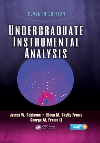Cover image: Undergraduate Instrumental Analysis 7th edition 9781420061352