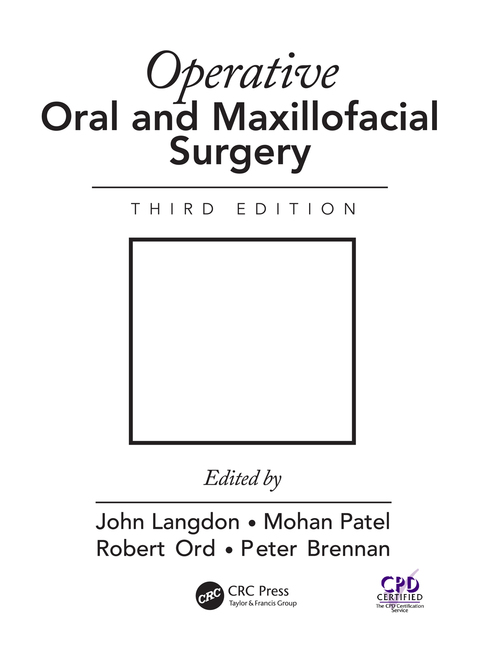 Cover image for book Operative Oral and Maxillofacial Surgery