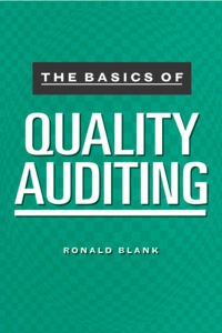 Cover image: The Basics of Quality Auditing 1st edition 9781138438866