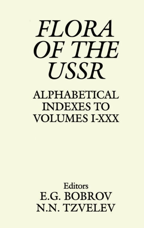 Cover image for book Flora of the USSR