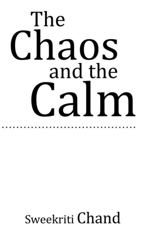 Cover image for book The Chaos and the Calm