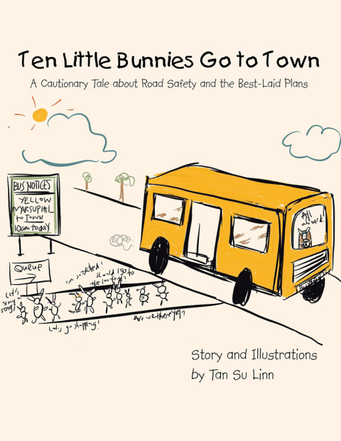 Cover image for book Ten Little Bunnies Go to Town