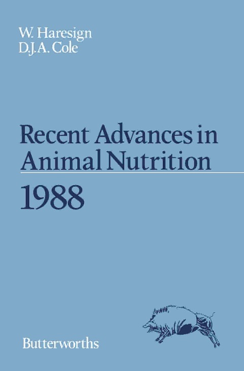 Cover image for book Recent Advances in Animal Nutrition 1988