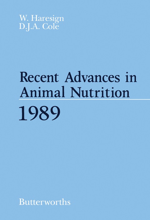 Cover image for book Recent Advances in Animal Nutrition