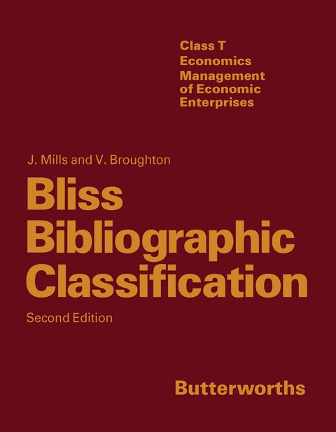 Cover image for book Bliss Bibliographic Classification