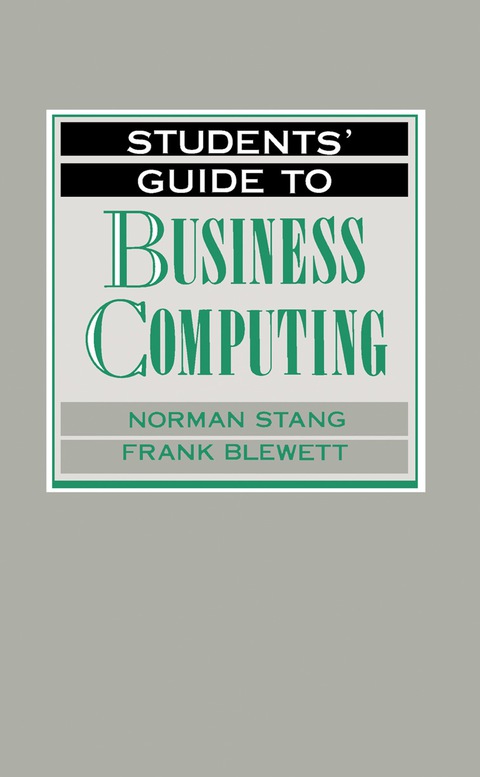 Cover image for book Students' Guide to Business Computing
