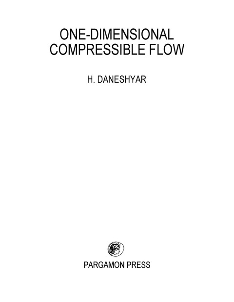 Cover image for book One-Dimensional Compressional Flow