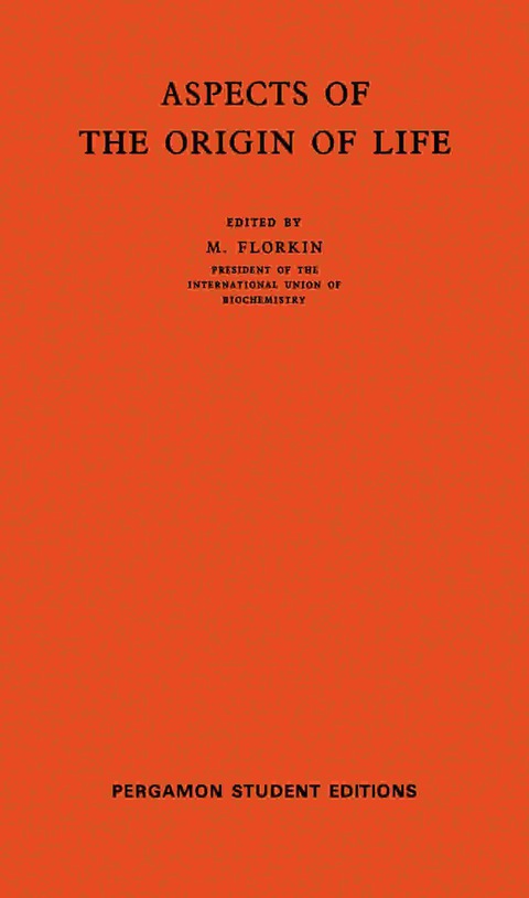 Cover image for book Aspects of the Origin of Life