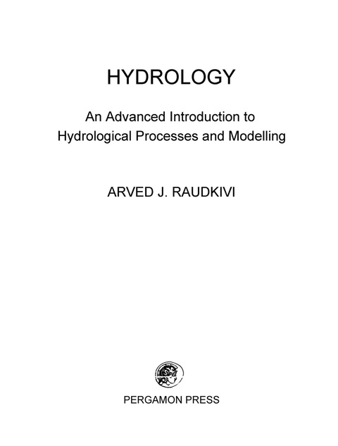 Cover image for book Hydrology