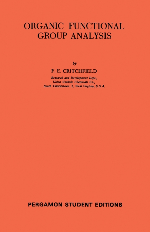 Cover image for book Organic Functional Group Analysis