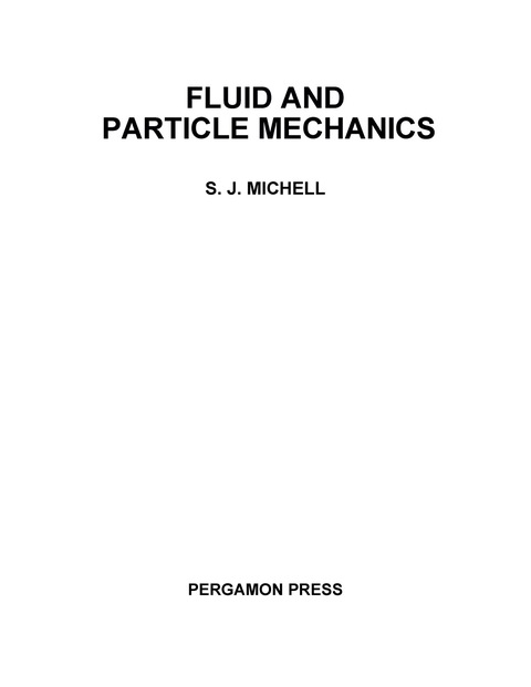 Cover image for book Fluid and Particle Mechanics
