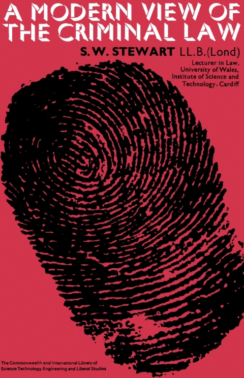 Cover image for book A Modern View of The Criminal Law