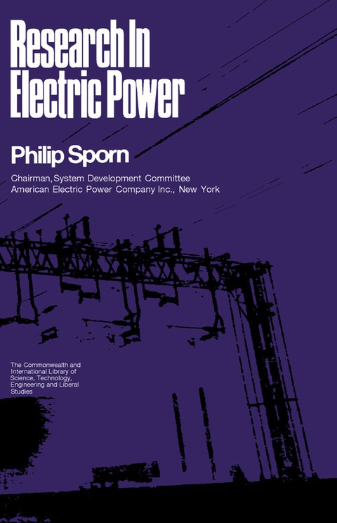 Cover image for book Research in Electric Power