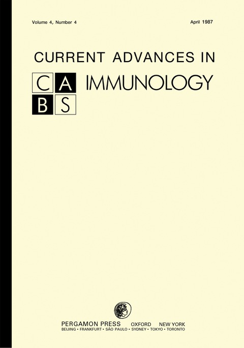 Cover image for book Current Advances in Immunology