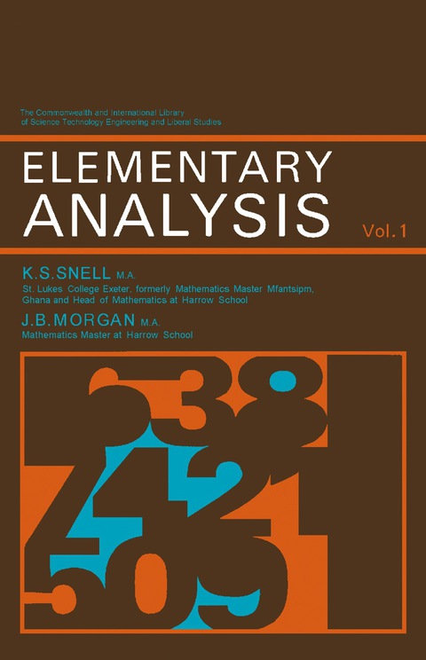 Cover image for book Elementary Analysis