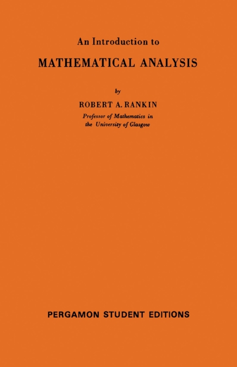 Cover image for book An Introduction to Mathematical Analysis