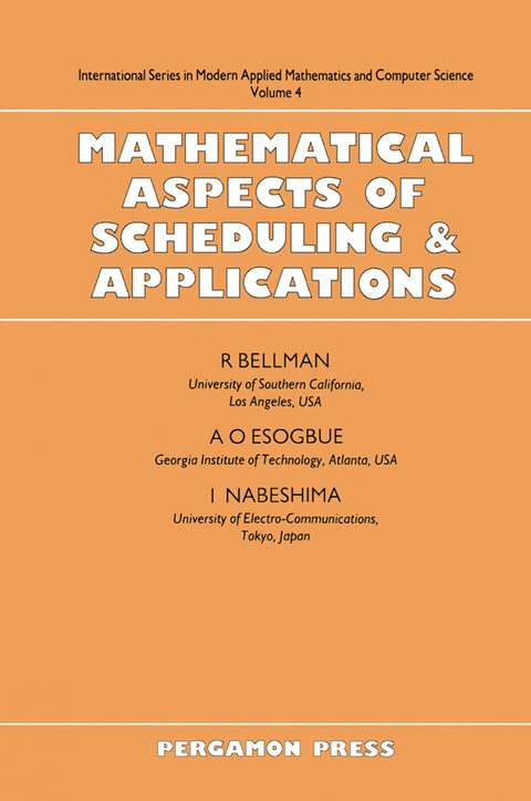 Cover image for book Mathematical Aspects of Scheduling and Applications