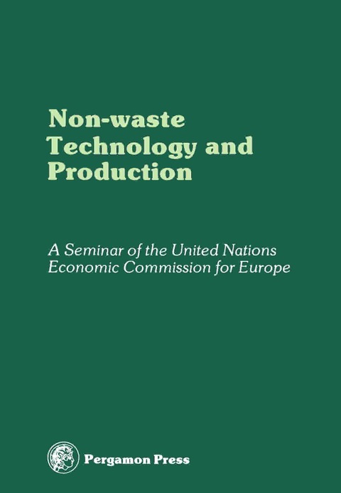 Cover image for book Non-Waste Technology and Production