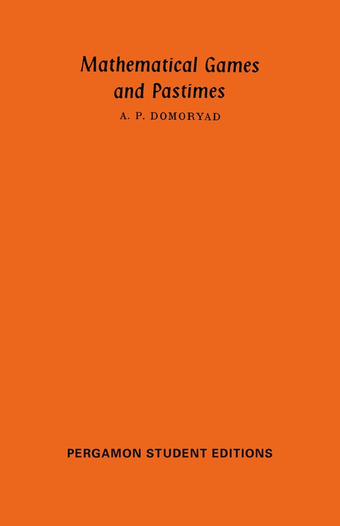 Cover image for book Mathematical Games and Pastimes