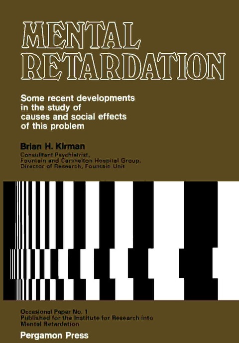 Cover image for book Mental Retardation