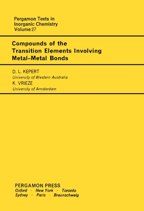 Cover image for book Compounds of the Transition Elements Involving Metal-Metal Bonds