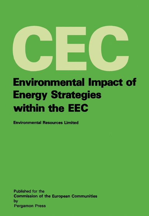 Cover image for book Environmental Impact of Energy Strategies Within the EEC