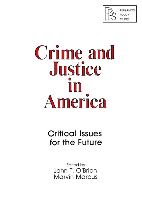 Cover image for book Crime and Justice in America