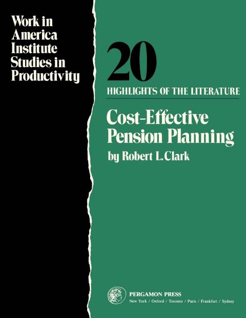 Cover image for book Cost-Effective Pension Planning