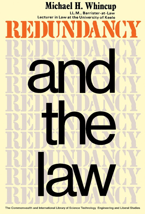 Cover image for book Redundancy and the Law