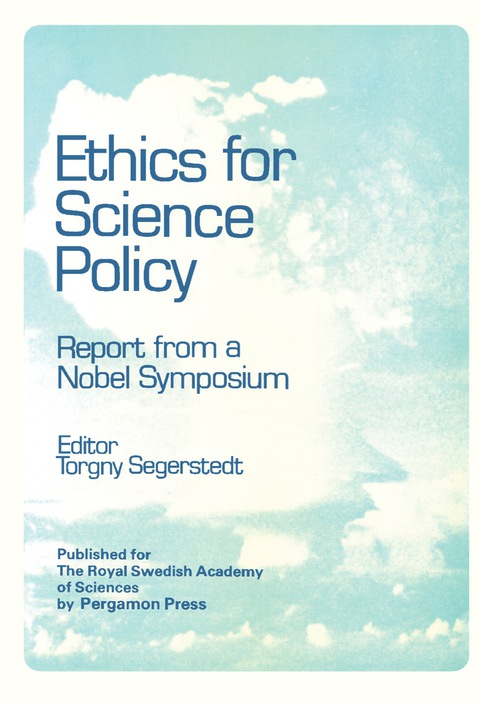 Cover image for book Ethics for Science Policy