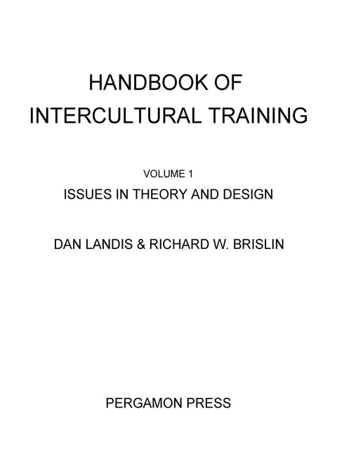 Cover image for book Handbook of Intercultural Training