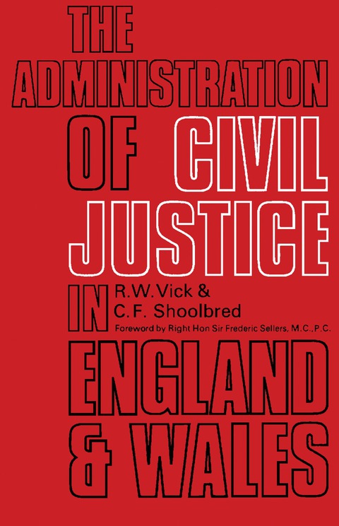 Cover image for book The Administration of Civil Justice in England and Wales