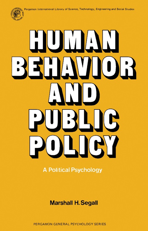Cover image for book Human Behavior and Public Policy