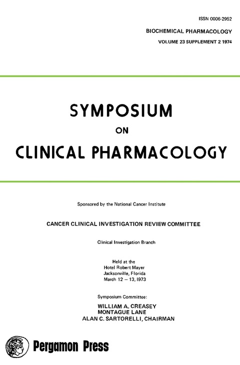 Cover image for book Symposium on Clinical Pharmacology