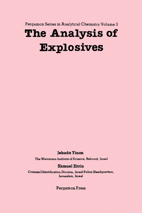 Cover image for book The Analysis of Explosives