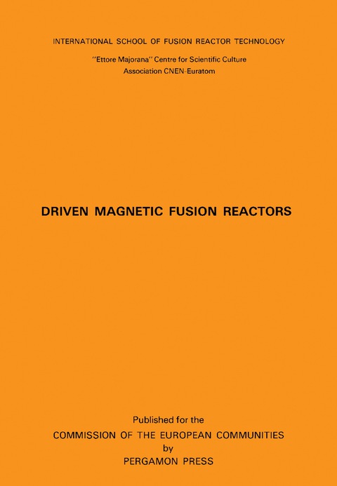 Cover image for book Driven Magnetic Fusion Reactors