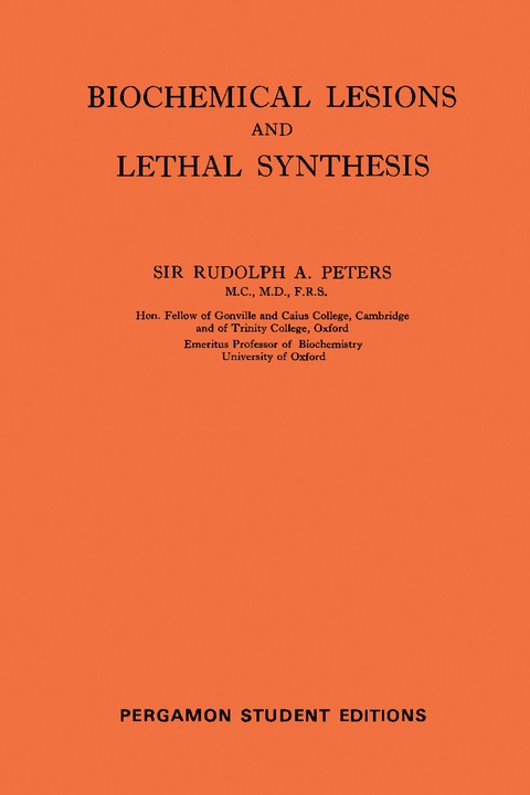 Cover image for book Biochemical Lesions and Lethal Synthesis