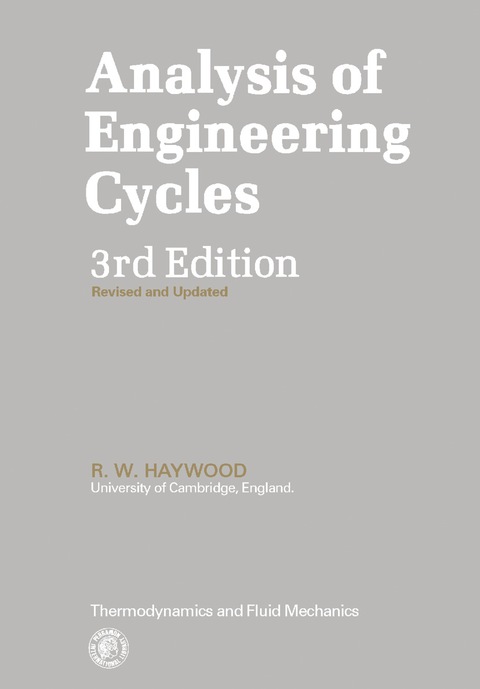 Cover image for book Analysis of Engineering Cycles