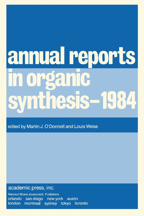 Cover image for book Annual Reports in Organic Synthesis–1984