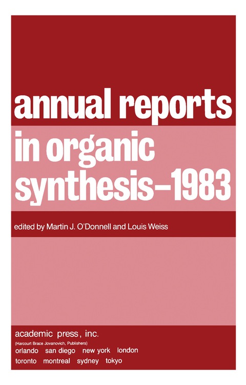 Cover image for book Annual Reports in Organic Synthesis–1983