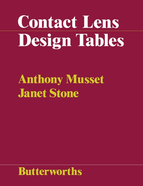 Cover image for book Contact Lens Design Tables