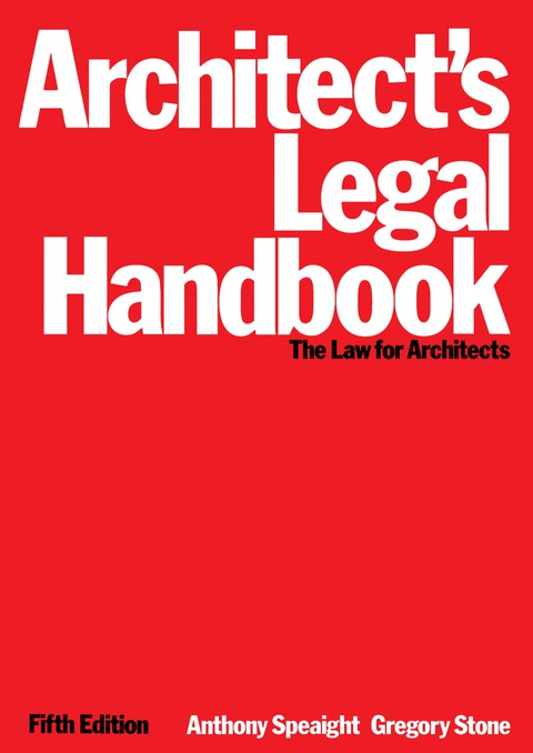 Cover image for book Architect's Legal Handbook