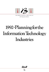 Cover image: 1992-Planning for the Information Technology Industries 9780408040938