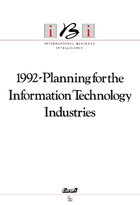 Cover image for book 1992-Planning for the Information Technology Industries